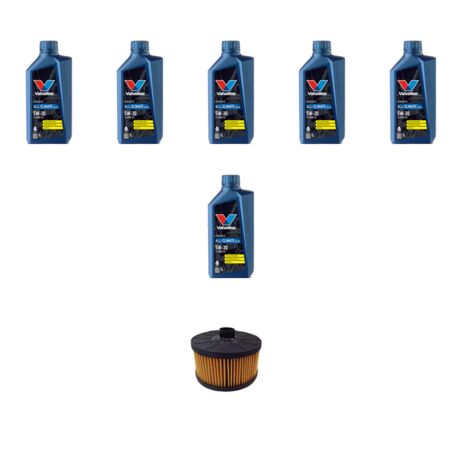 Kit filtro olio e 6L compatibile con Renault Kadjar (HFE) 1.3 Tce 103kw dal 2018
