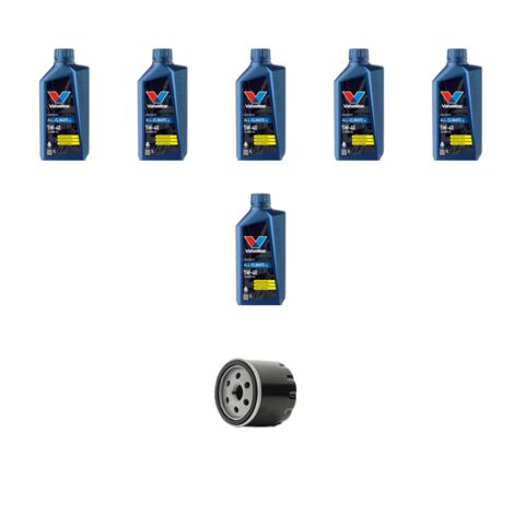 Kit filtro olio e 6L compatibile con Renault Megane II 2.0 16v Turbo 120kw Dal 2004