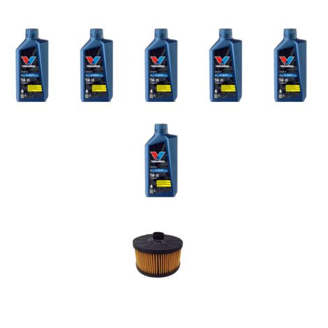 Kit filtro olio e 6L compatibile con Renault Scenic IV / Grand Scenic 1.3 Tce 120kw Dal 2018