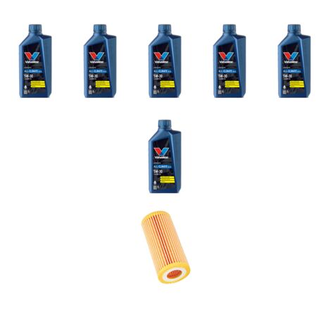 Kit filtro olio e 6L compatibile con Seat Leon III 2.0 TSI 206kw Dal 2014
