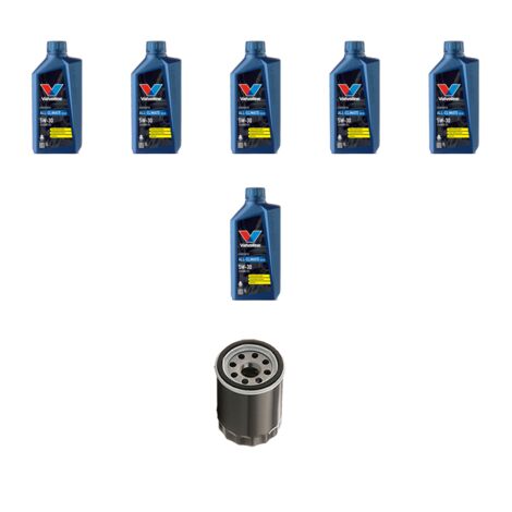 Kit filtro olio e 6L compatibile con Toyota Avensis Verso 2.0 D4-D 85kw Dal 2001