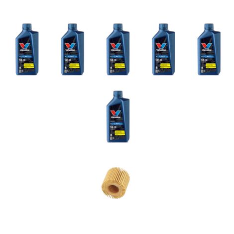 Kit filtro olio e 6L compatibile con Toyota Rav 4 III 2.2 D-4D 130kw Dal 2005