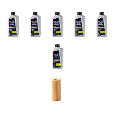 Kit filtro olio e 6L compatibile con Volvo C30 2.4 D5 132kw Dal 2006
