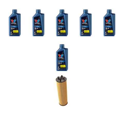 Kit filtro olio e 6L compatibile con Volvo C70 I 2.0 20V Turbo 166Kw dal 1997 al 2005