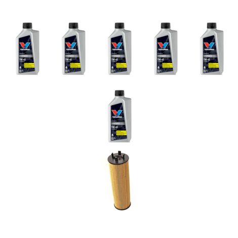 Kit filtro olio e 6L compatibile con Volvo C70 I 2.0 Turbo 120Kw dal 2000 al 2005