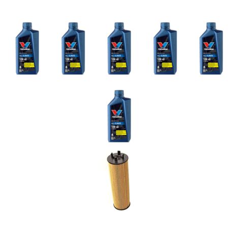 Kit filtro olio e 6L compatibile con Volvo C70 I 2.5 20V 121Kw dal 1999 al 2005