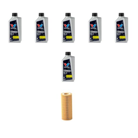 Kit filtro olio e 6L compatibile con Volvo C70 II 2.0 D4 130kw Dal 2010
