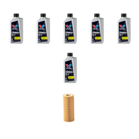Kit filtro olio e 6L compatibile con Volvo C70 II 2.4 125kw Dal 2006 al 2009