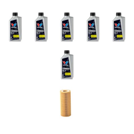 Kit filtro olio e 6L compatibile con Volvo S40 II 2.5 T5 169Kw dal 2004 al 2012