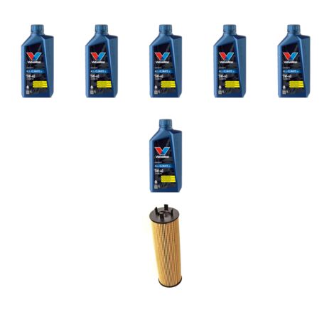 Kit filtro olio e 6L compatibile con Volvo S60 2.4 125Kw dal 2000 al 2010