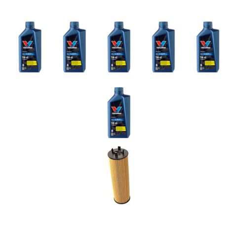 Kit filtro olio e 6L compatibile con Volvo S60 2.5 Turbo 154Kw dal 2002 al 2010