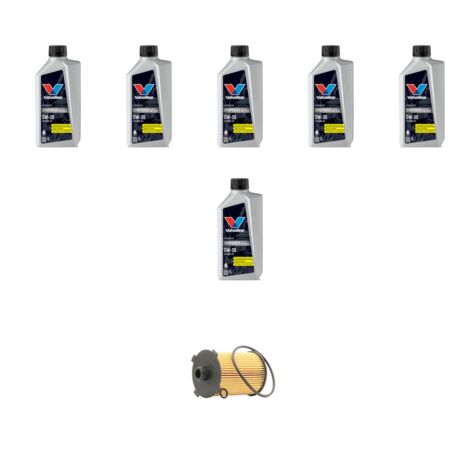 Kit filtro olio e 6L compatibile con Volvo S60 II V60 Cross Country 1.5 T3 112kw dal 2015