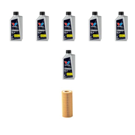 Kit filtro olio e 6L compatibile con Volvo S60 II V60 Cross Country 2.0 132Kw dal 2013 al 2018