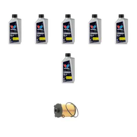 Kit filtro olio e 6L compatibile con Volvo S60 II V60 Cross Country 2.0 D2 88kw dal 2015
