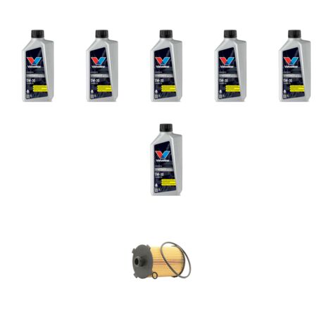 Kit filtro olio e 6L compatibile con Volvo S60 II V60 Cross Country 2.0 D4 133kw dal 2013