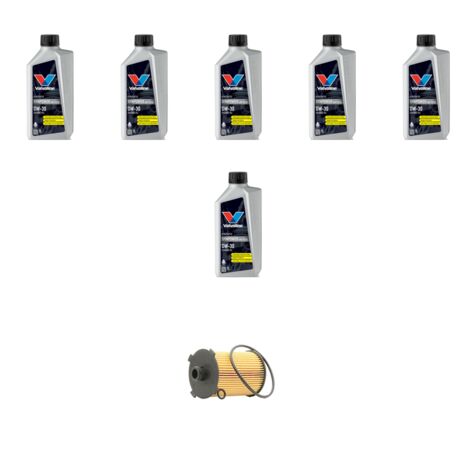 Kit filtro olio e 6L compatibile con Volvo S60 II V60 Cross Country 2.0 D4 140kw dal 2015