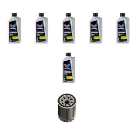 Kit filtro olio e 6L compatibile con Volvo S60 II V60 Cross Country 2.0 T5 177Kw dal 2010 al 2014