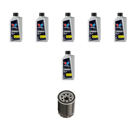 Kit filtro olio e 6L compatibile con Volvo S60 II V60 Cross Country 2.0 T5 Drive (134) 180Kw dal 2014 al 2015
