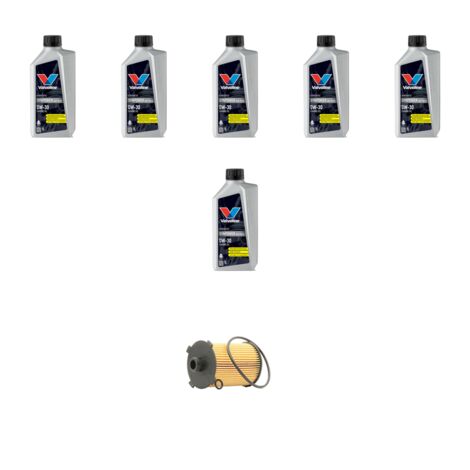 Kit filtro olio e 6L compatibile con Volvo S60 II V60 Cross Country 2.0 T6 225Kw dal 2013 al 2018