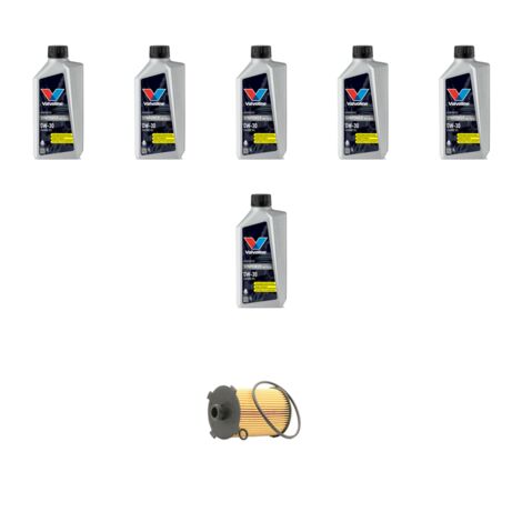 Kit filtro olio e 6L compatibile con Volvo S60 III V60 II Cross Country 2.0 B3 Mild Hybrid 120Kw dal 2020