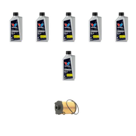 Kit filtro olio e 6L compatibile con Volvo S60 III V60 II Cross Country 2.0 B6 Mild Hybrid 220Kw dal 2020