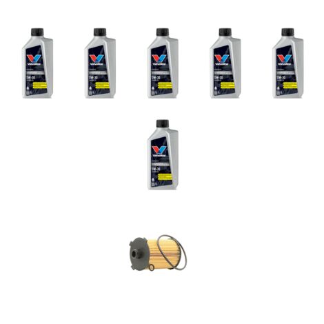 Kit filtro olio e 6L compatibile con Volvo S60 III V60 II Cross Country 2.0 T6 Drive-E Polestar 240kw Dal 2019