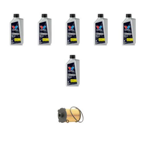 Kit filtro olio e 6L compatibile con Volvo S60 III V60 II Cross Country 2.0 T6 Twin Engine 257kw Dal 2022