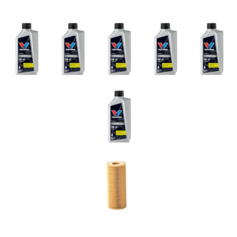 Kit filtro olio e 6L compatibile con Volvo S80 II 2.4 D5 136kw dal 2006 al 2009