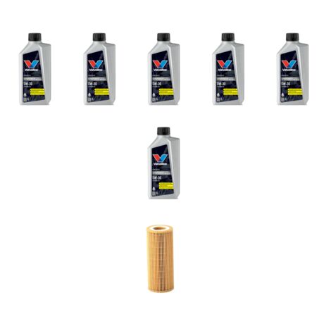 Kit filtro olio e 6L compatibile con Volvo S80 II 2.5 T5 183Kw dal 2012 al 2016