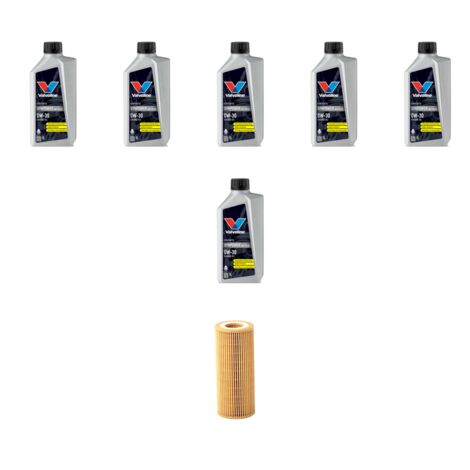 Kit filtro olio e 6L compatibile con Volvo S80 II 2.5 T5 187Kw dal 2012 al 2016