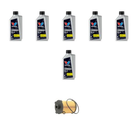 Kit filtro olio e 6L compatibile con Volvo V40 II V40 Cross Country Dal 1.5 T3 112kw 2015
