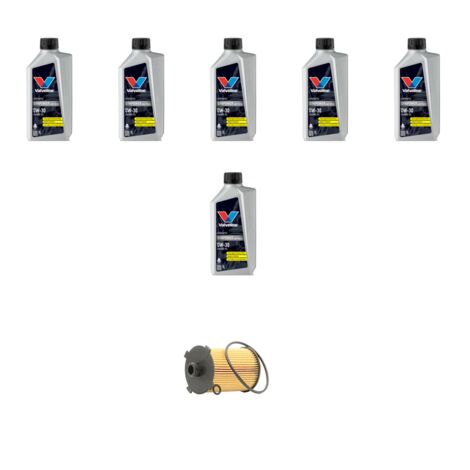 Kit filtro olio e 6L compatibile con Volvo V60 2.4 D5 158Kw dal 2011