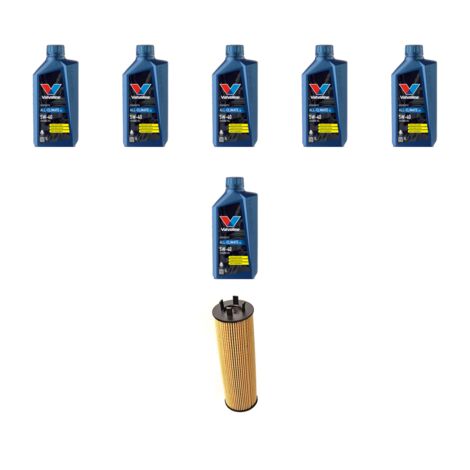 Kit filtro olio e 6L compatibile con Volvo V70 2.0 20V Turbo 166Kw dal 97 al 2000