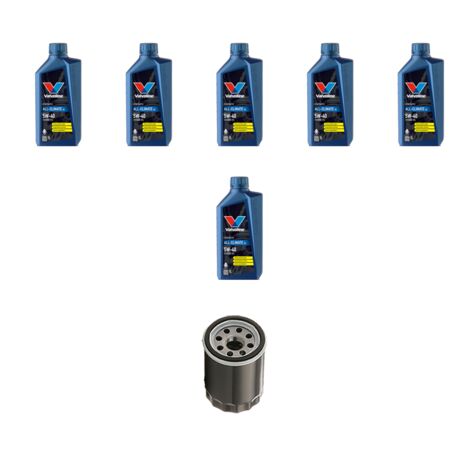 Kit filtro olio e 6L compatibile con Volvo V70 2.4 10V 106Kw dal 97 al 2000