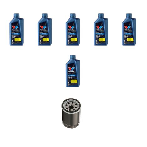 Kit filtro olio e 6L compatibile con Volvo V70 2.4 20V 125Kw dal 97 al 2000