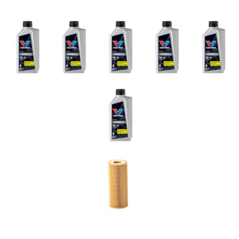 Kit filtro olio e 6L compatibile con Volvo V70 III 2.0 157Kw dal 2013 al 2015