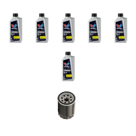 Kit filtro olio e 6L compatibile con Volvo V70 III 2.0 T5 177Kw dal 2010 al 2014
