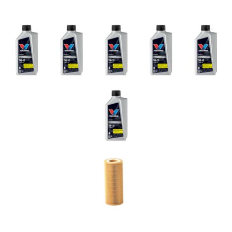 Kit filtro olio e 6L compatibile con Volvo V70 III 2.4 D4 120kw Dal 2013
