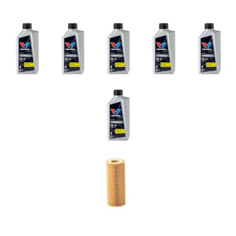 Kit filtro olio e 6L compatibile con Volvo V70 III 2.4 D5 151kw Dal 2009