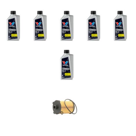 Kit filtro olio e 6L compatibile con Volvo XC60 II 2.0 D4 Polestar 147kw Dal 2019
