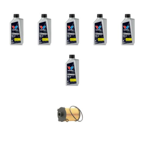 Kit filtro olio e 6L compatibile con Volvo XC60 II 2.0 T8 Hybrid 287kw Dal 2018