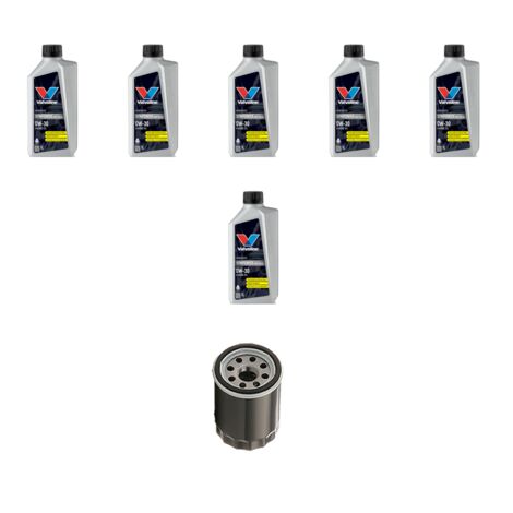 Kit filtro olio e 6L compatibile con Volvo XC70 II 2.5 T6 183Kw dal 2015 al 2016