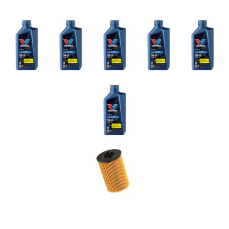 Kit filtro olio e 6L compatibile con Vw CC (358) 3.6 FSI 220Kw dal 2012 al 2016