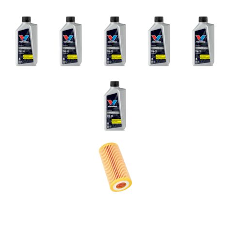 Kit filtro olio e 6L compatibile con Vw Polo VI (AW) 2.0 GTI 152kw Dal 2017