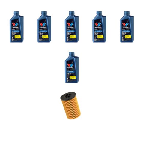 Kit filtro olio e 6L compatibile con VW Scirocco III (1K8) 2.0 TDI 132kw Dal 2014