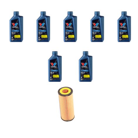 Kit filtro olio e 7L compatibile con Audi A6 (C7) 2.8 tfsi 162kw dal 2014