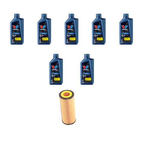 Kit filtro olio e 7L compatibile con Audi A6 II (C6) 3.0 tfsi v6 213kw dal 2008 al 2011