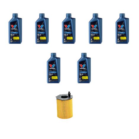 Kit filtro olio e 7L compatibile con Audi Q5 (8RB) 3.0 tdi 190kw dal 2012