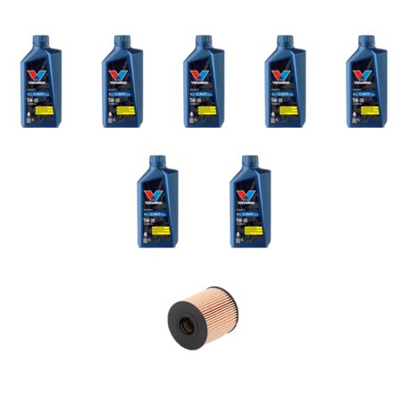 Kit filtro olio e 7L compatibile con Ford Transit 2007 2.4 TDCi 103kw dal 2006