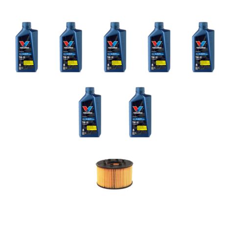 Kit filtro olio e 7L compatibile con Jaguar X-Type (X400) 2.0 Diesel 96kw dal 2003